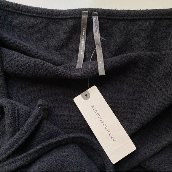 Anthropologie Black Sleeveless Cut Out Mini Dress size Large NEW - Picture 8 of 8